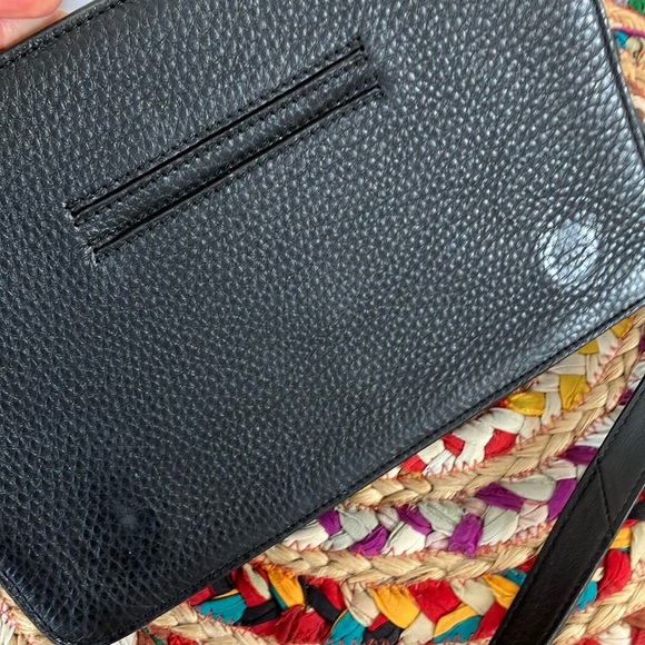 Dagne Dover Black Grained Leather Crossbody Bag - Picture 4 of 6